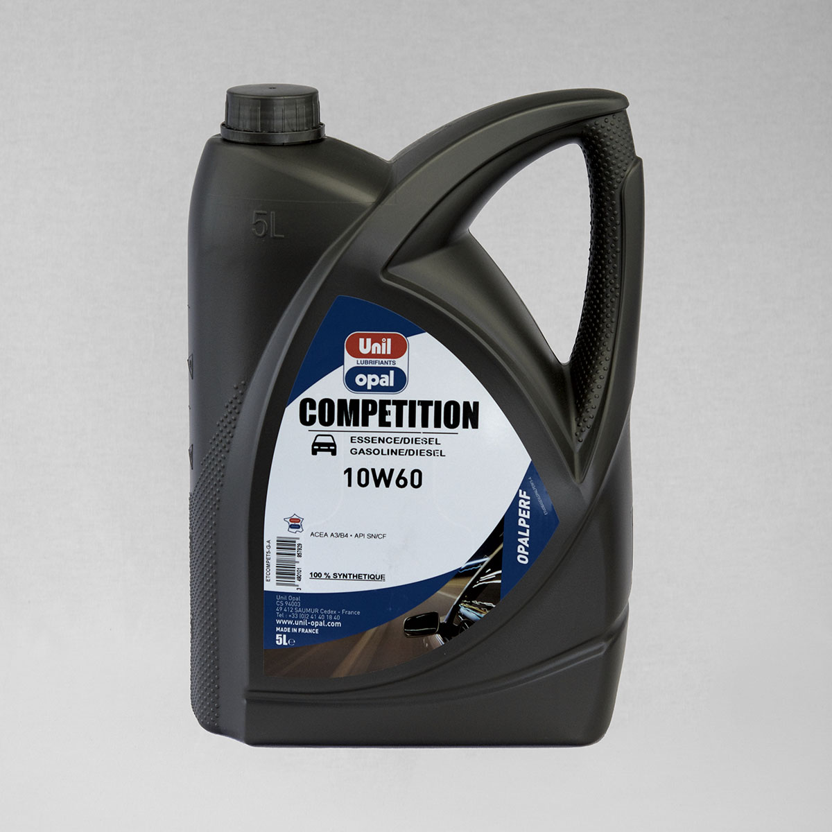 Unil Opal◾️10w-60・コンペティション◆5L 高級エンジンオイル OPALPERF COMPETITION 10W-60 – Unilopal LUBRIFIANTS（ユニルオパール）